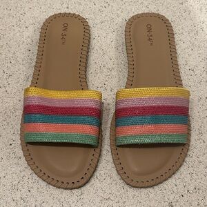 Women's Colorful Striped Sandals